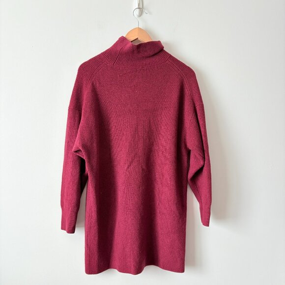 Aritzia Babaton Maclean Merino Wool Oversized Turtleneck Sweater Dress Medium - Picture 6 of 8